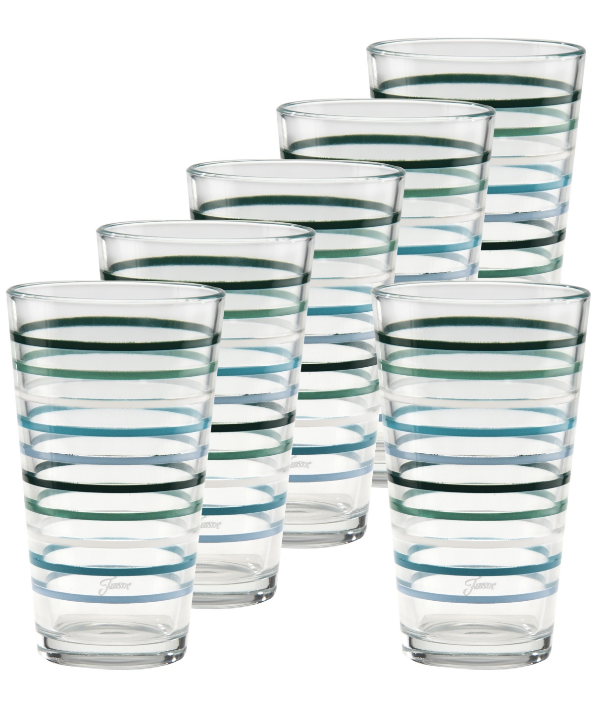 Fiesta Aegean Tapered Cooler Glasses, Set of 6