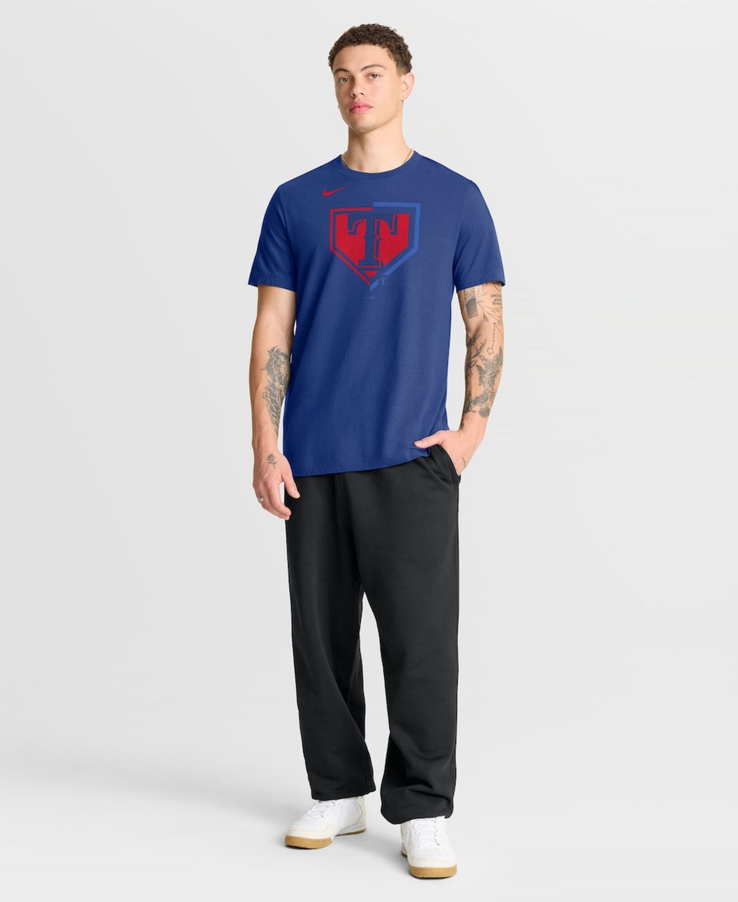 Мужская футболка Nike Royal Texas Rangers Icon — фото 3