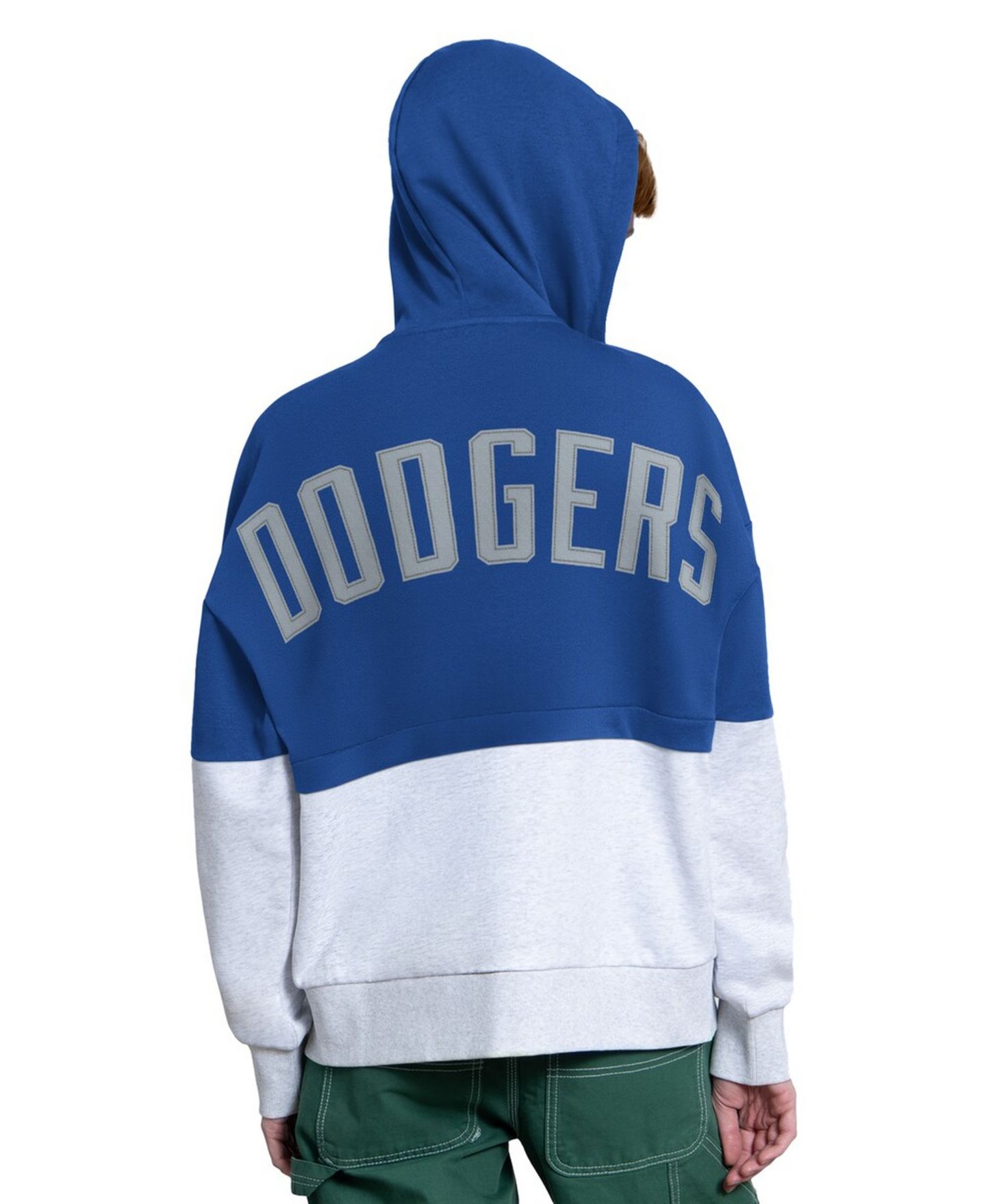 Женское худи Starter Royal/Heather Gray Los Angeles Dodgers Wishbone Full-Zip — фото 2
