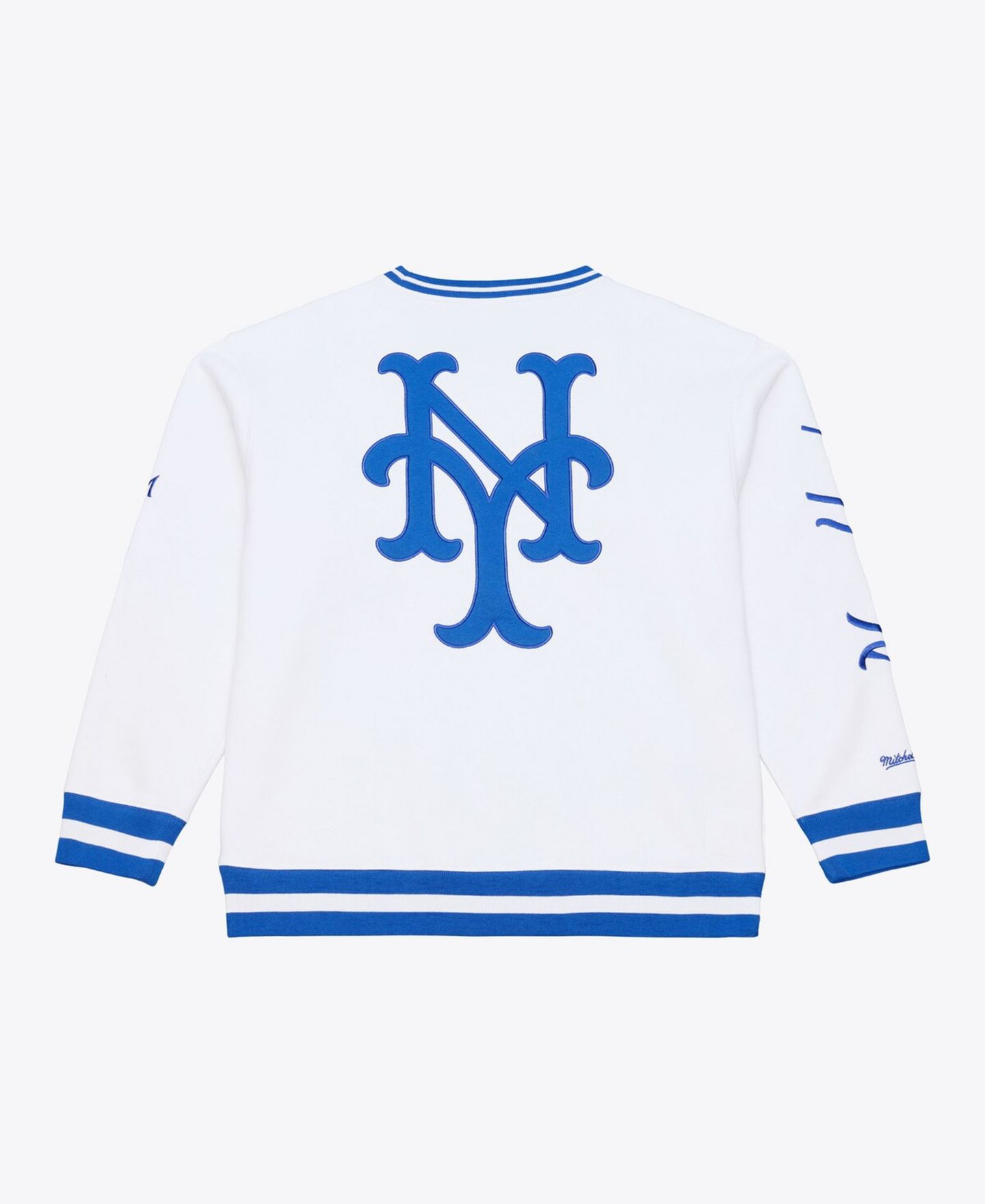 Мужской флисовый свитшот Mitchell & Ness New York Mets Arctic, White — фото 4