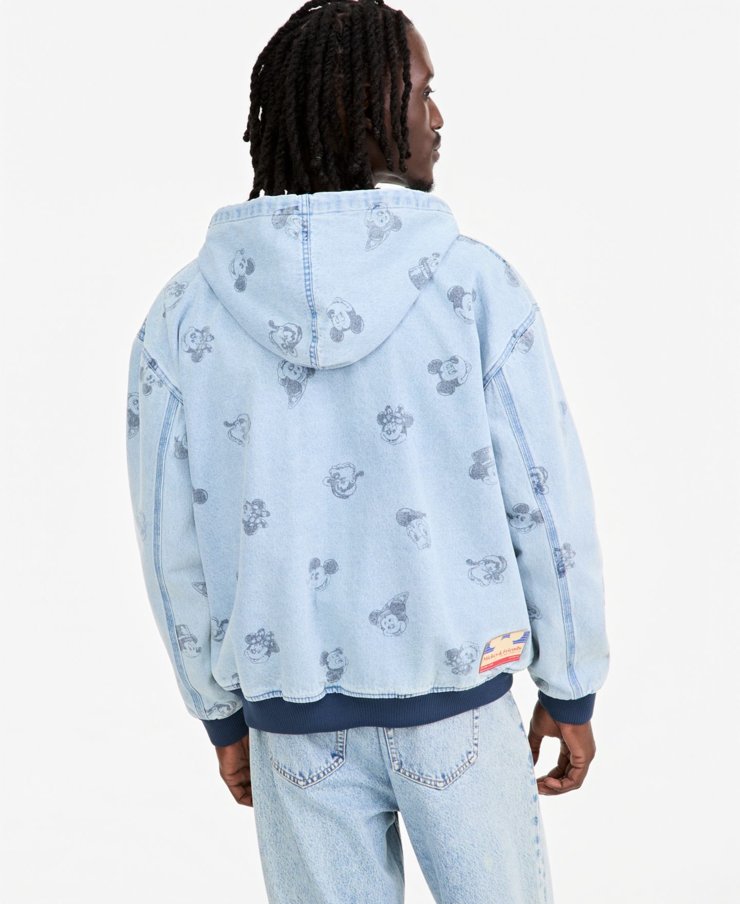 Худи Disney | Macy's Mickey & Friends Printed Denim Zip-Front — фото 3