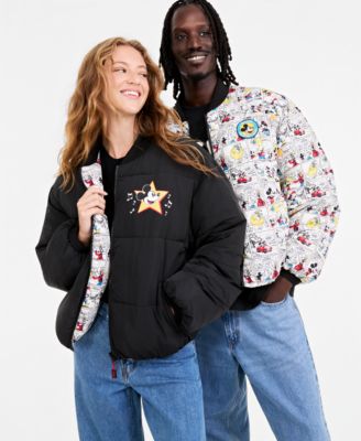 Men's & Women's 100th Thanksgiving Day Parade Mickey & Friends Comic Strip Reversible Puffer Jacket