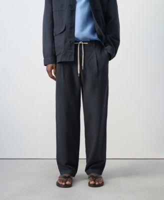 Men's Regular-Fit Lyocell Linen Pants