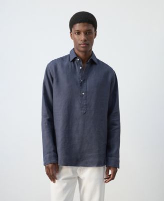 Men's Linen Relaxed Fit Shirt