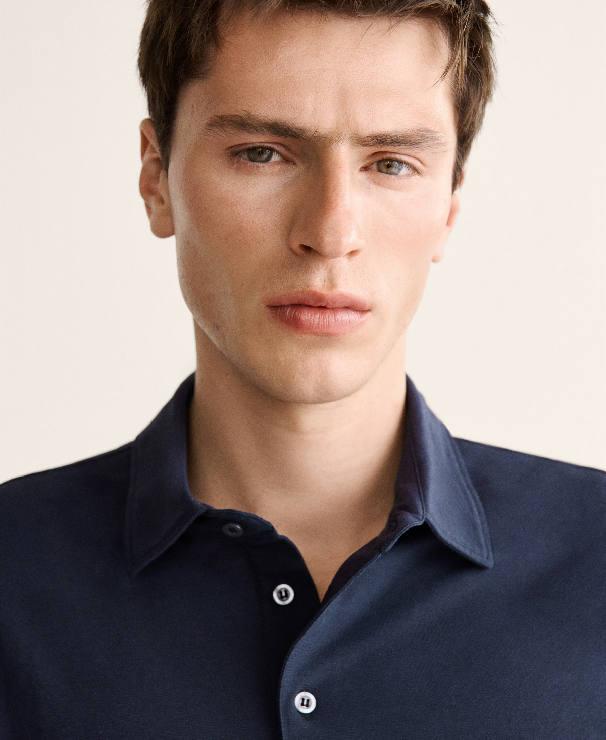 Mango Men's Cotton Slim-Fit Polo Shirt