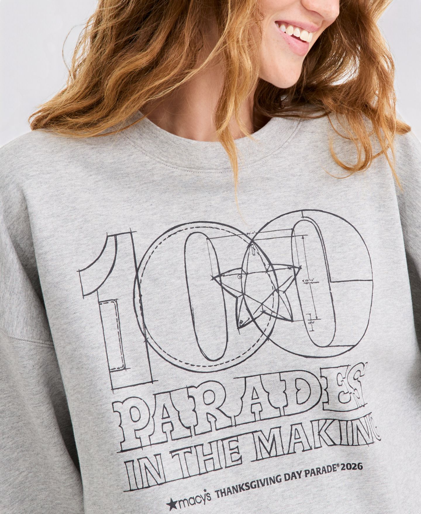 Свитшот Macy's 100th Thanksgiving Day Parade Adult Unisex Blueprint — фото 3