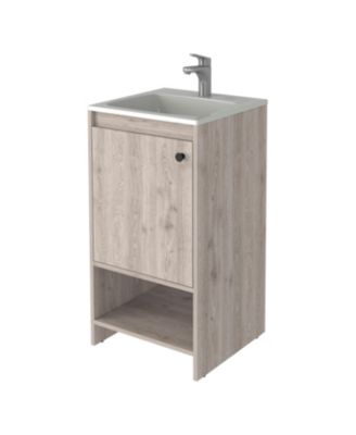 45 Inch   Modern Single Sink Bathroom Vanity Cabinet Combo