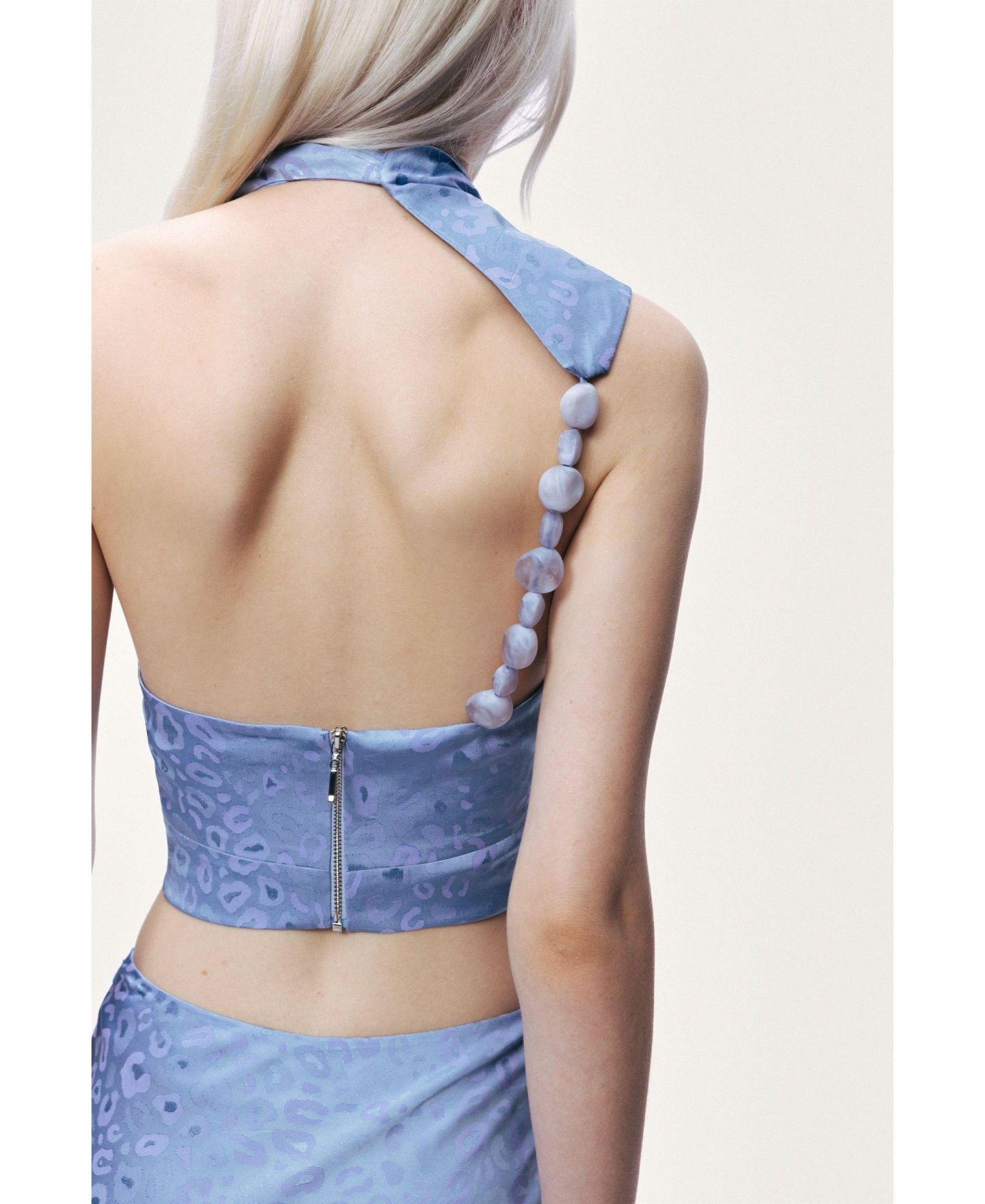 Женская юбка NOCTURNE Printed Midi Flare, цвет: Синий — фото 4