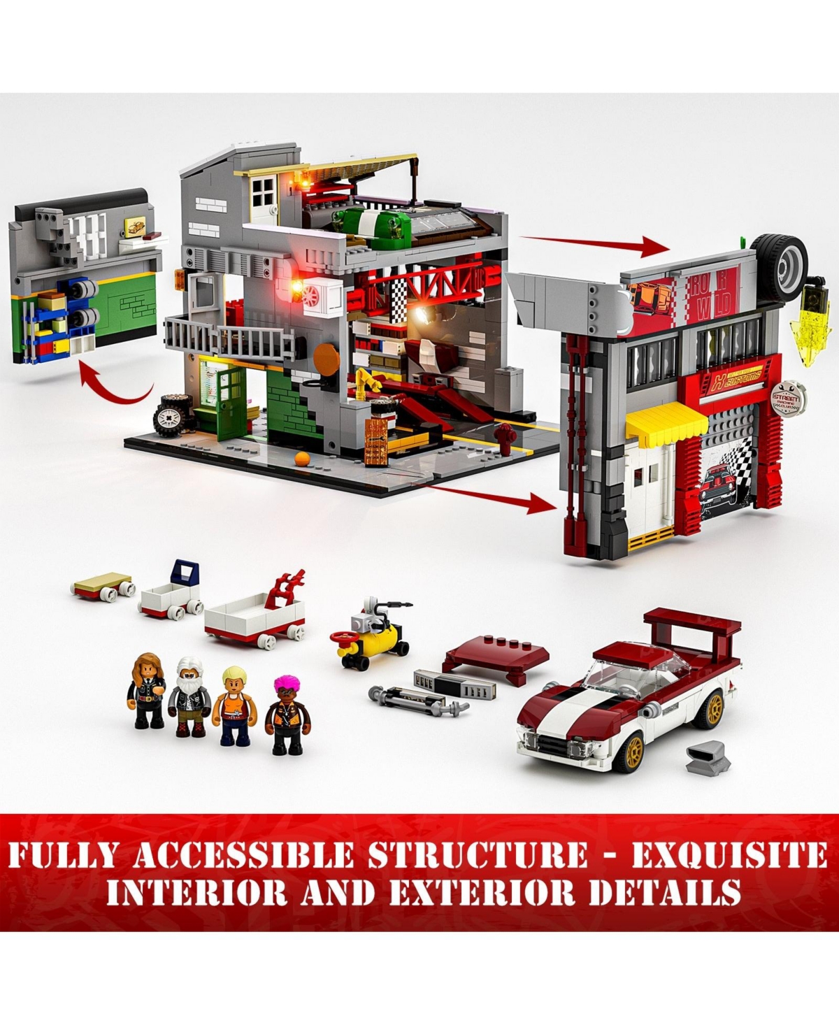 Lumibricks Street Mod Garage