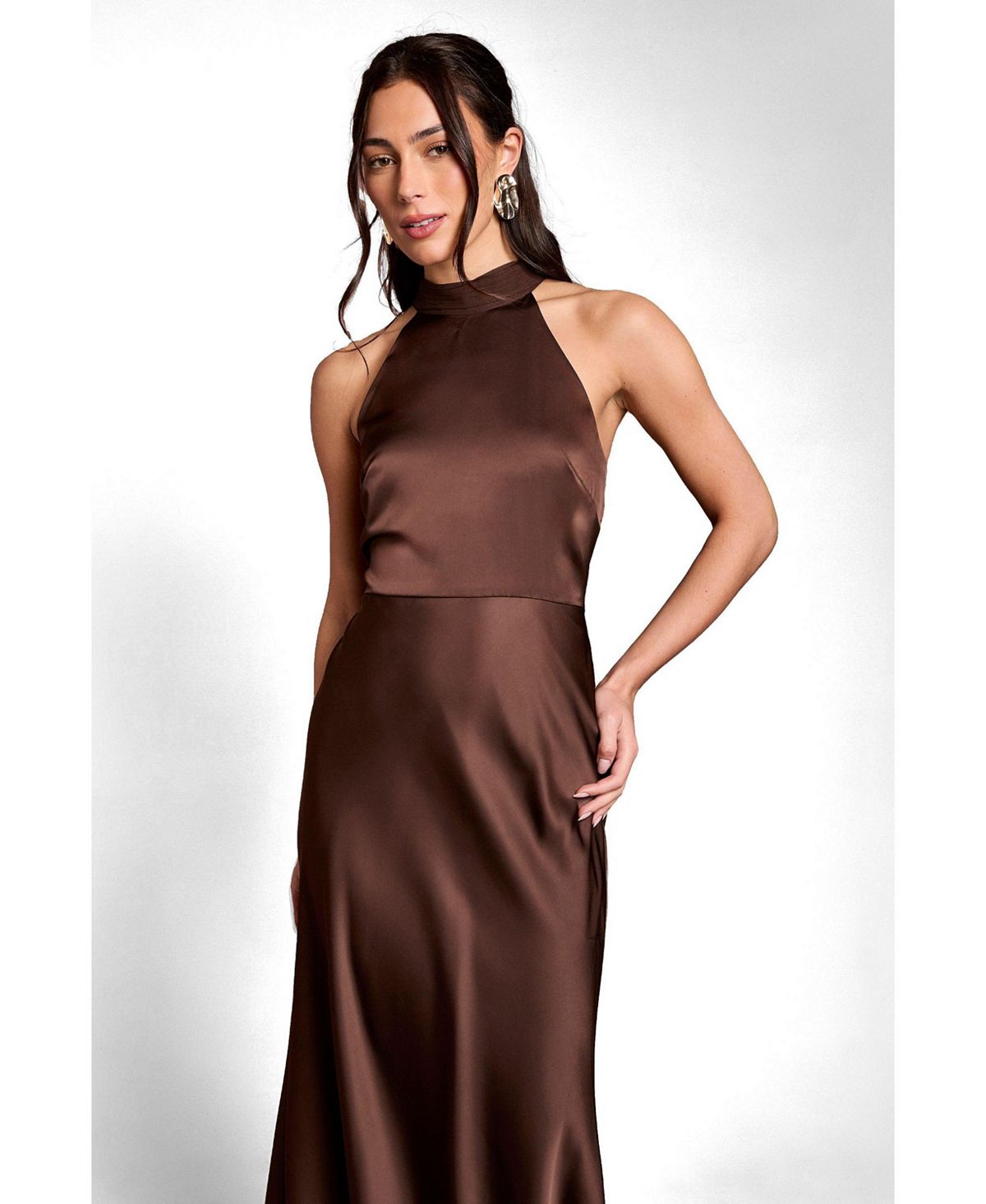 Coast Women's Halter Neck Maxi Dress view 3 — MAYCSS fashion products