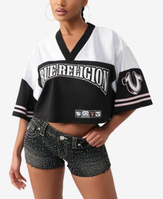 Women's Crystal Sporty Jersey Shirt