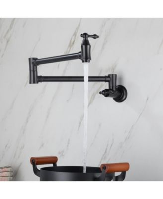 Wall Mount Folding Kitchen Pot Filler Faucet
