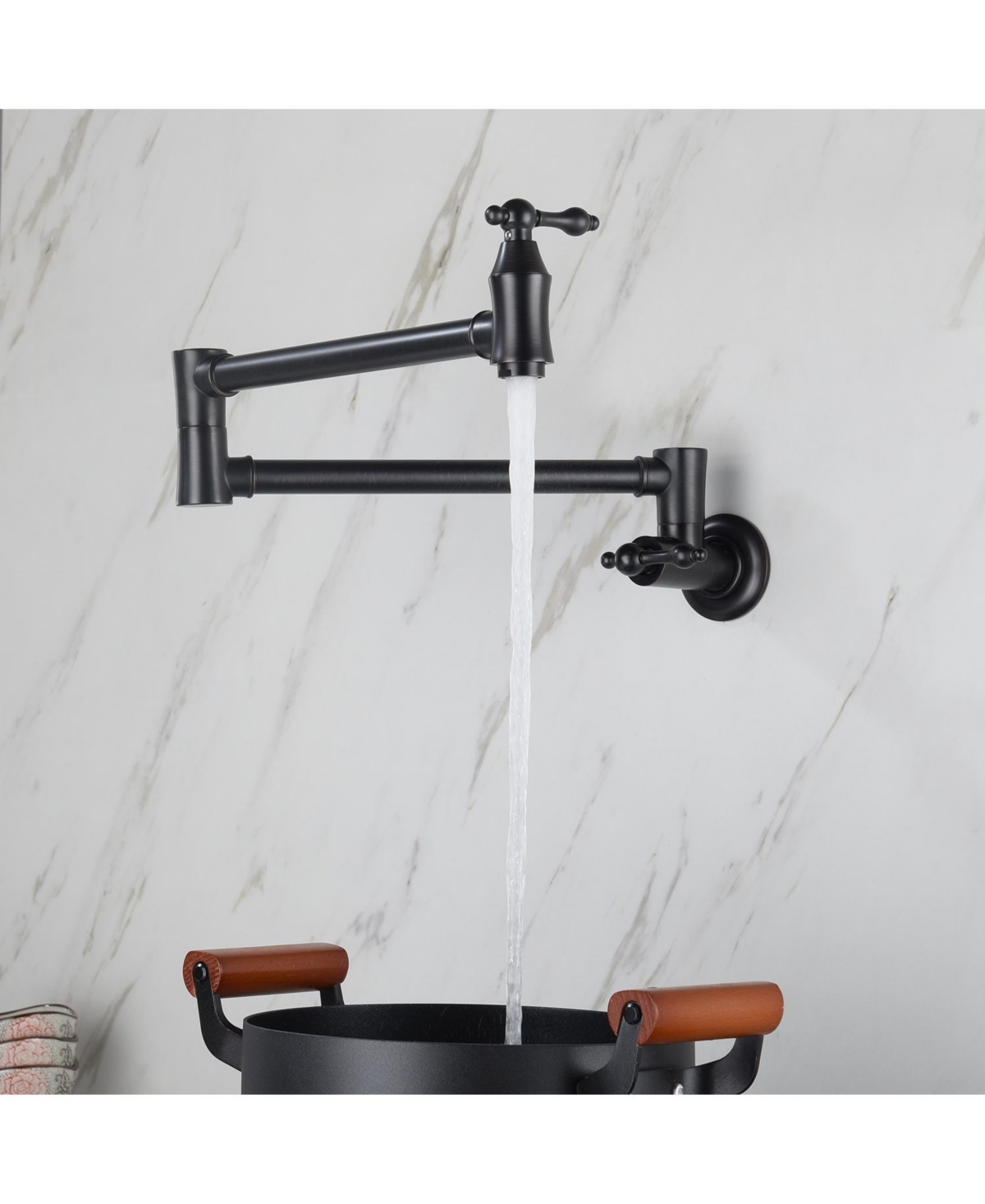 Phying Wall Mount Folding Kitchen Pot Filler Faucet