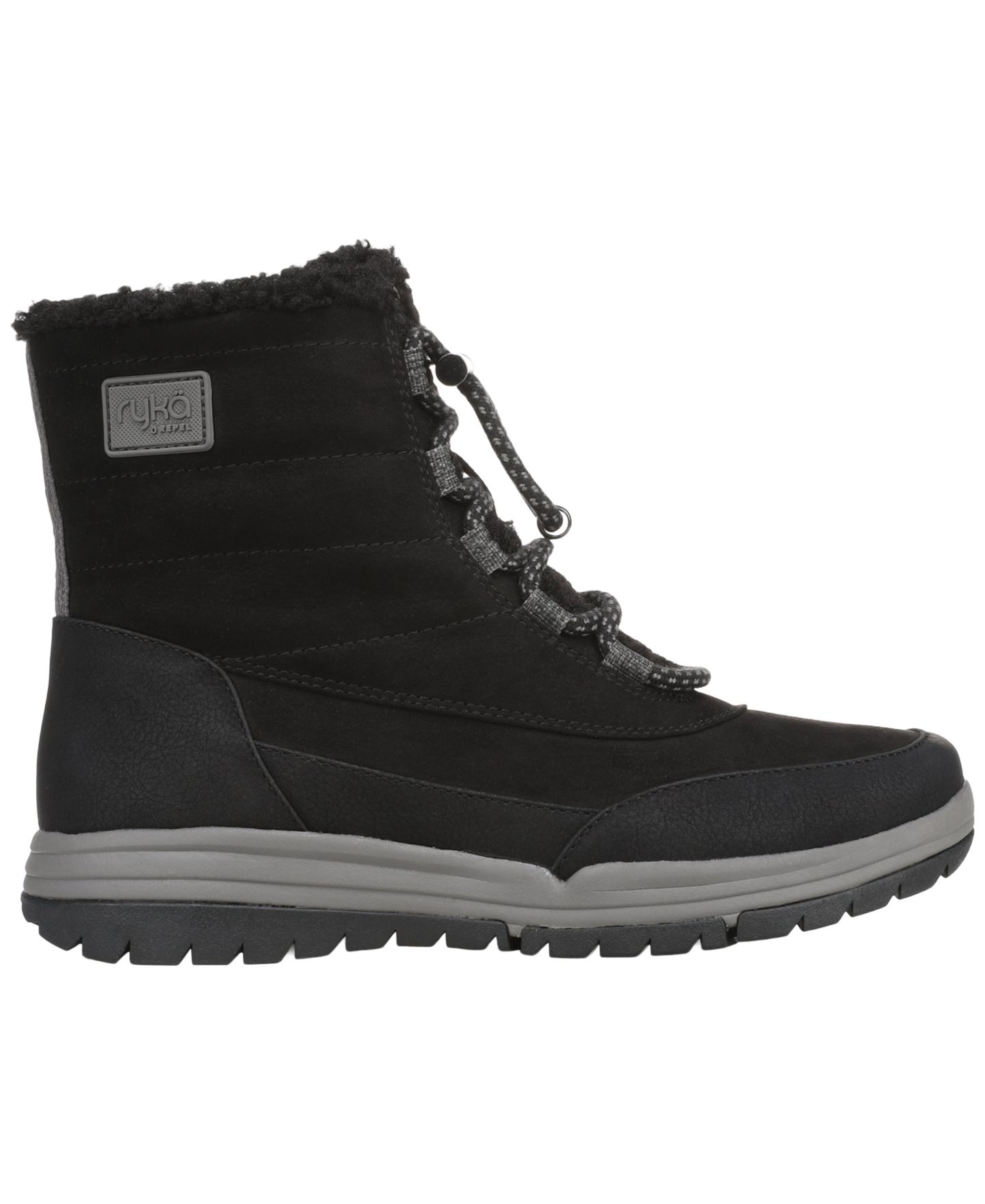 Женские ботинки Ryka Avalanche Cold Weather Lace-Up Booties, цвет: Чёрный — фото 2