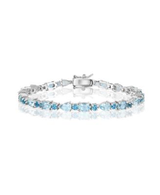 Multi-Shaped Gem Bracelet - Sky and Swiss Topaz