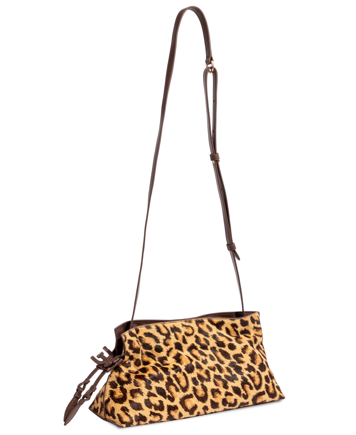 Sam Edelman Poppy Oversized Leopard Magnetic Extra-Large Clutch Handbag