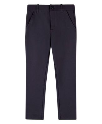 Toddler Boys Rayon-Blend 2-Pocket Solid-Color Stretch Knit Dress Pants
