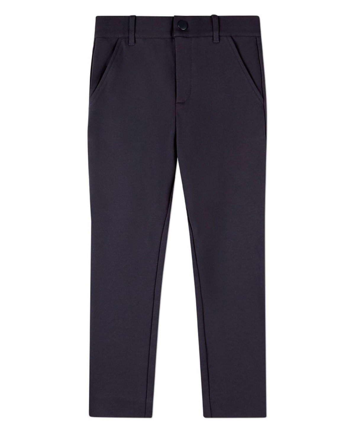 MeMoi Toddler Boys Rayon-Blend 2-Pocket Solid-Color Stretch Knit Dress Pants