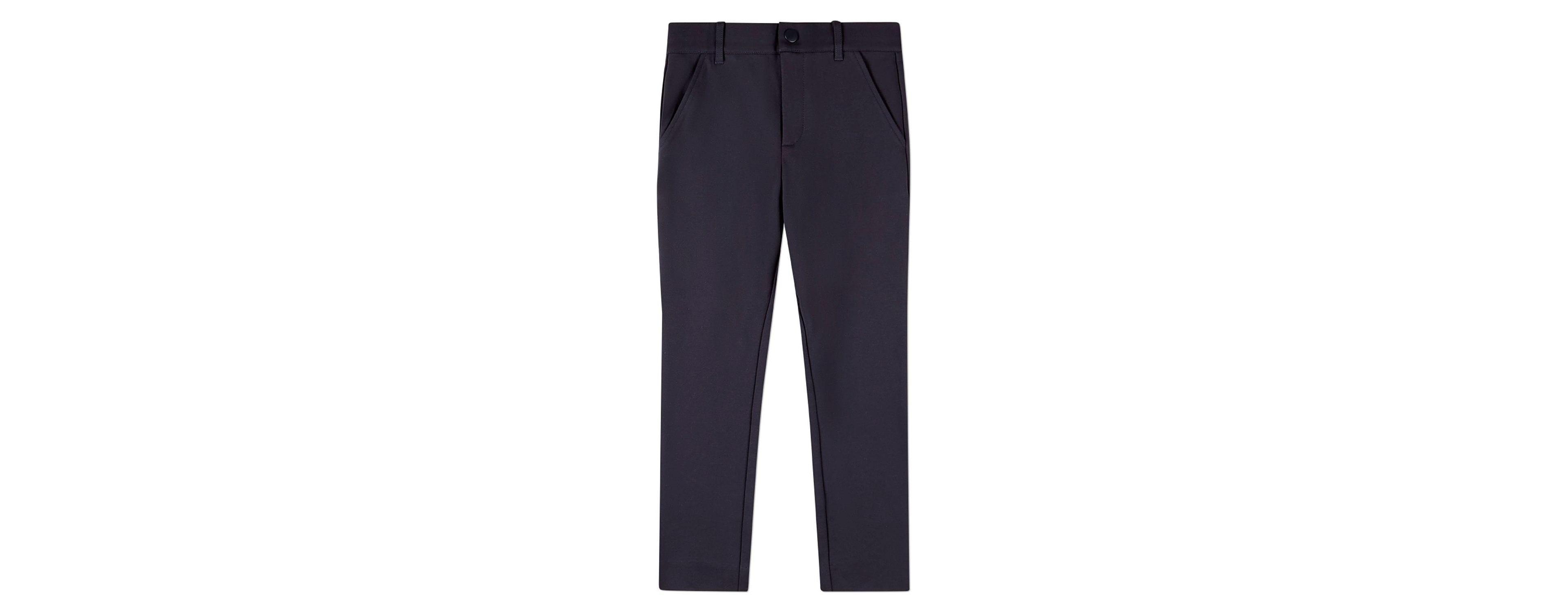 MeMoi Toddler Boys Rayon-Blend 2-Pocket Solid-Color Stretch Knit Dress Pants