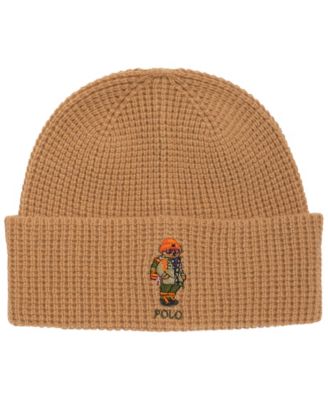 Men's Polo Bear Cuffed Knit Beanie