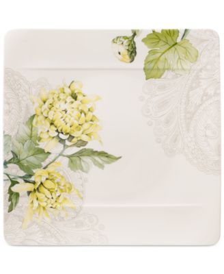 Villeroy & Boch - Quinsai Garden Collection Chrysanthemum Square Dinner Plate