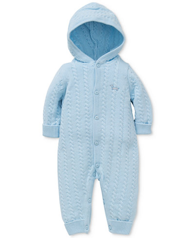 Little Me Baby Boy Hooded Cotton Pajamas