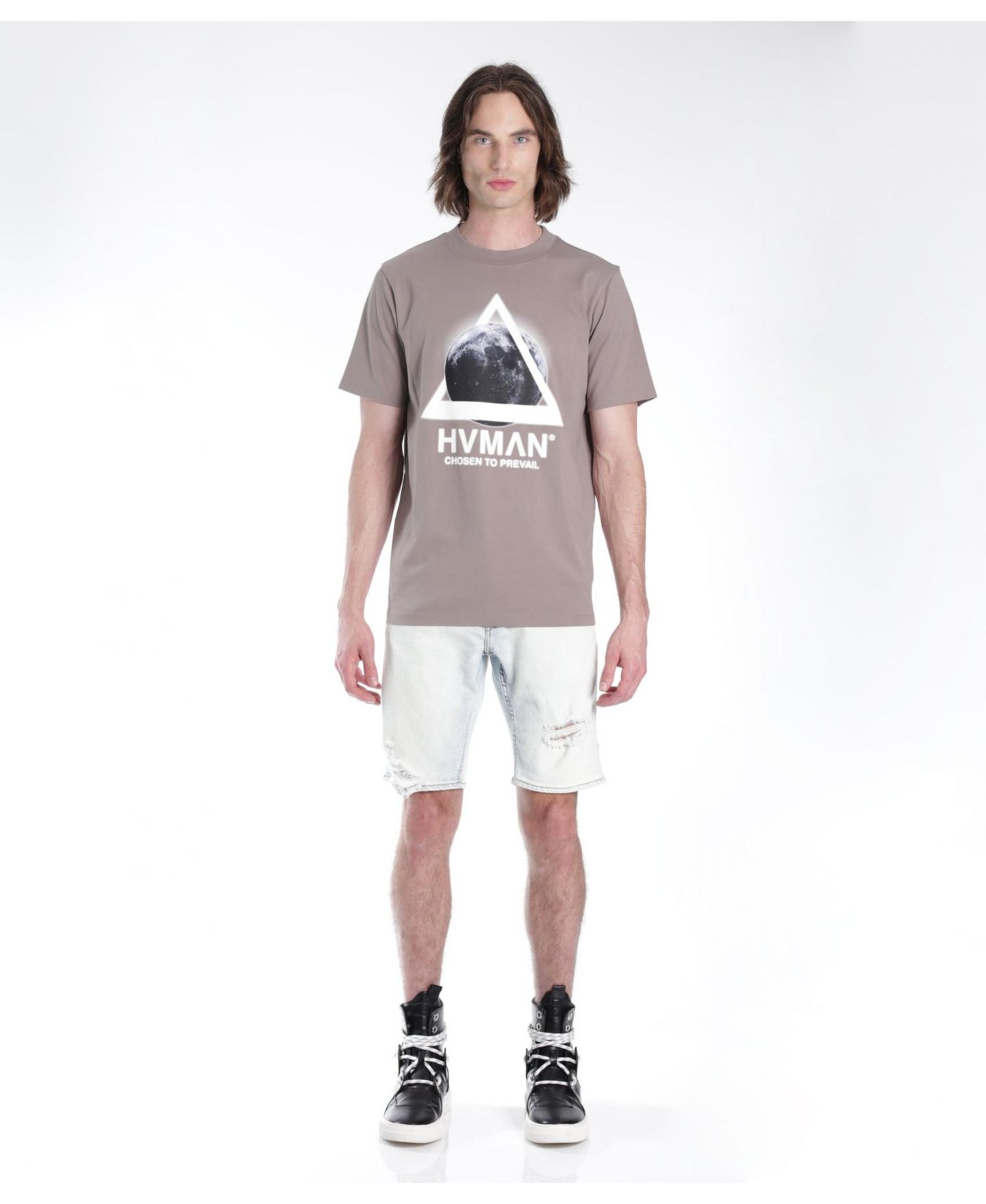 Мужской ремень Hvman Chosen To Prevail x Cult Mero Slim Short with Belt In Zephyr — фото 2