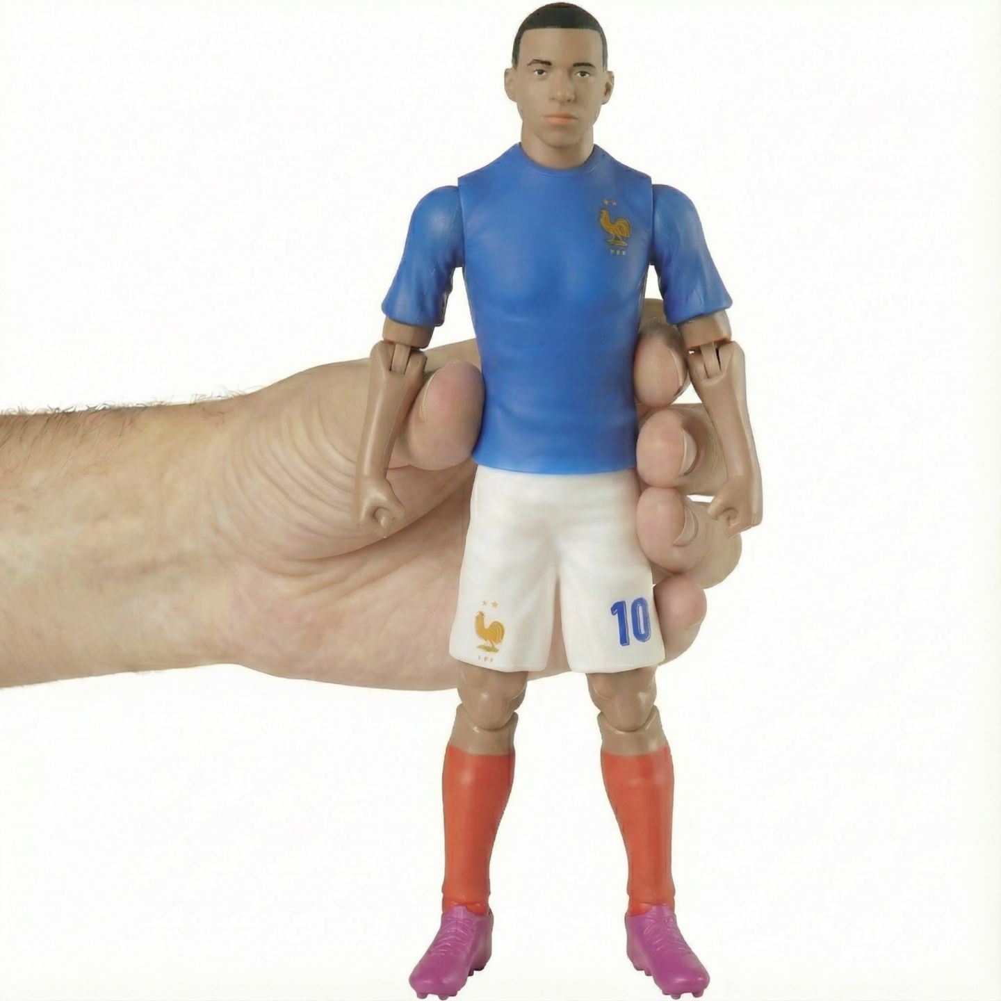 Детская фигурка Banbo Toys Sockers France National Kylian Mbappe 8" Collectible Soccer Action Figure, цвет: Разноцветный — фото 4