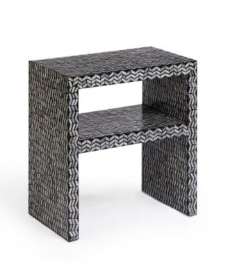 Derry 20.5" Wood Mother of Pearl Nightstand