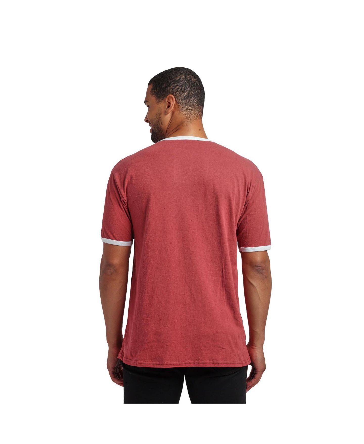 Мужская футболка Dr. Pepper Logo Crew Neck Short Sleeve Red Ringer Tee -Large, цвет: Красный — фото 9