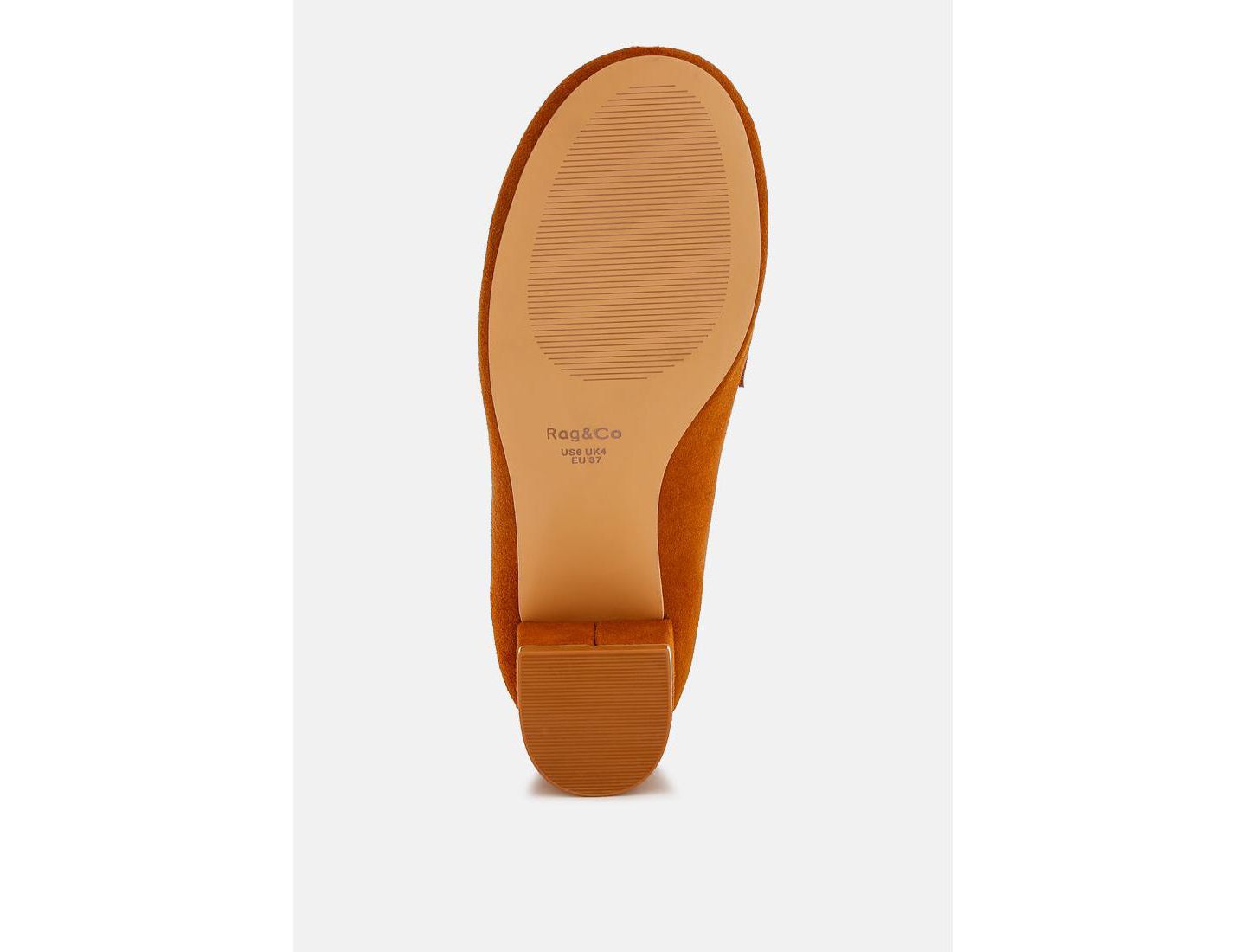 Женские туфли Rag & Co Aloha Tassels Detail Suede, цвет: Рыжевато-коричневый — фото 6