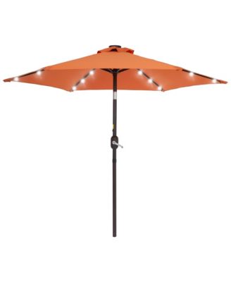 Enhance Your Outdoor Oasis With 7.5Feet LED Round Patio Umbrella - Stylish, Durable, And Sun-Protective