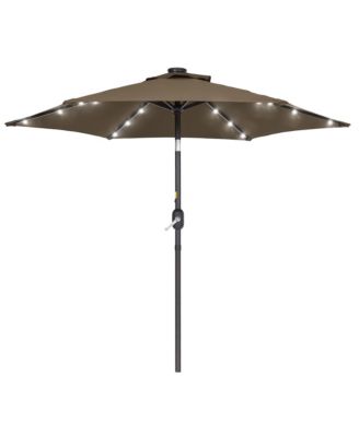 Enhance Your Outdoor Oasis With 7.5Feet LED Round Patio Umbrella - Stylish, Durable, And Sun-Protective