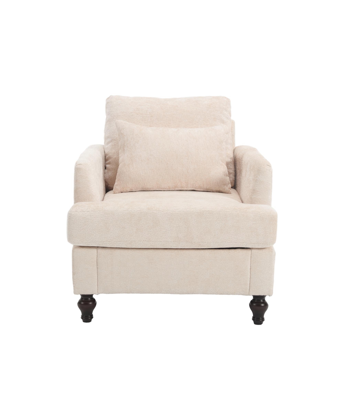 Clihome Modern Accent Chair Lounge for Living Room,Tufted Club Chair, Mid Century Arm Chairs with Studded,for Bedroom