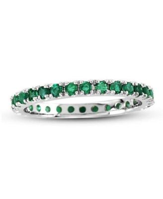 14K Gold 0.66ct Gemstone Eternity Band Ring