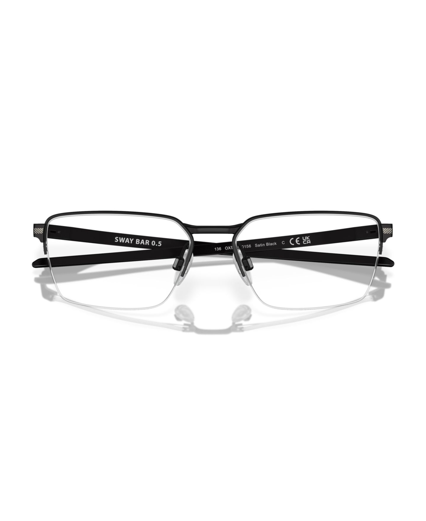 Мужские очки Oakley Sway Bar 0.5 Eyeglasses, OX5080, цвет: Атласный чёрный — фото 3