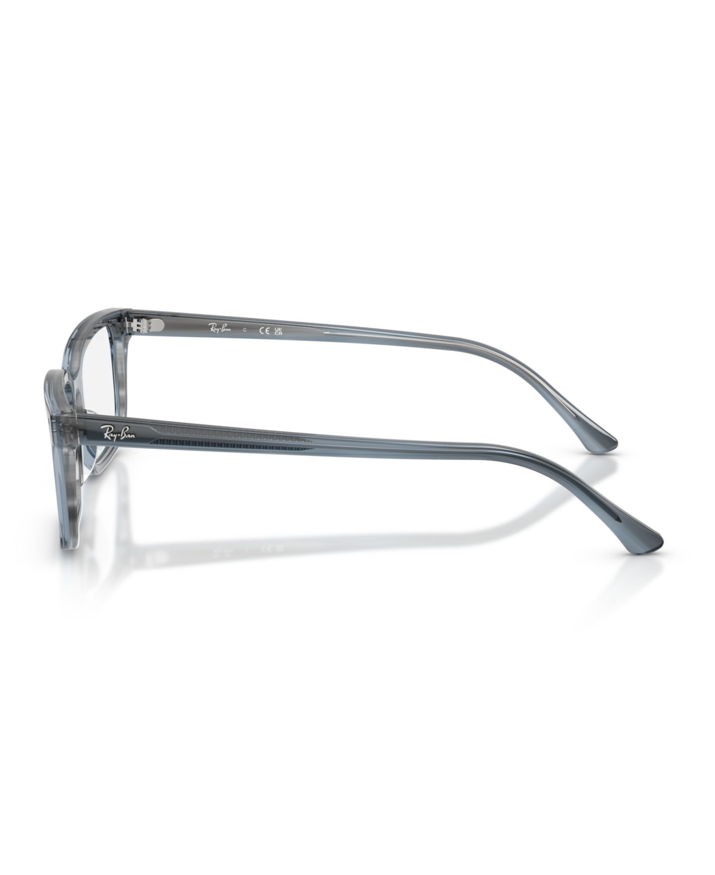 Очки Ray-Ban Unisex Eyeglasses, RB5445, цвет: Полосатый синий — фото 3