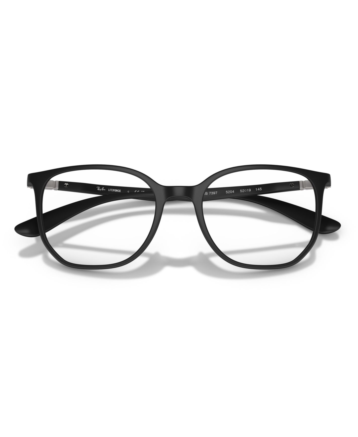 Очки Ray-Ban Unisex Irregular Innovative Material RB7397 Elliot Optics Liteforce Eyeglasses, цвет: Песочный чёрный — фото 3