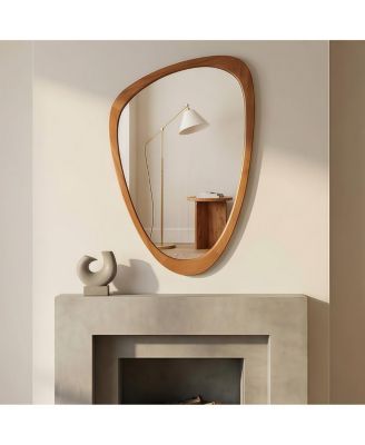 24" x 36" Modern Irregular Shape Wall Mirror, Decorative Accent Mirror for Home, Bathroom, Bedroom