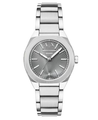 Armani Exchange Women's Sync Quartz Silver Stainless Steel Watch 36mm