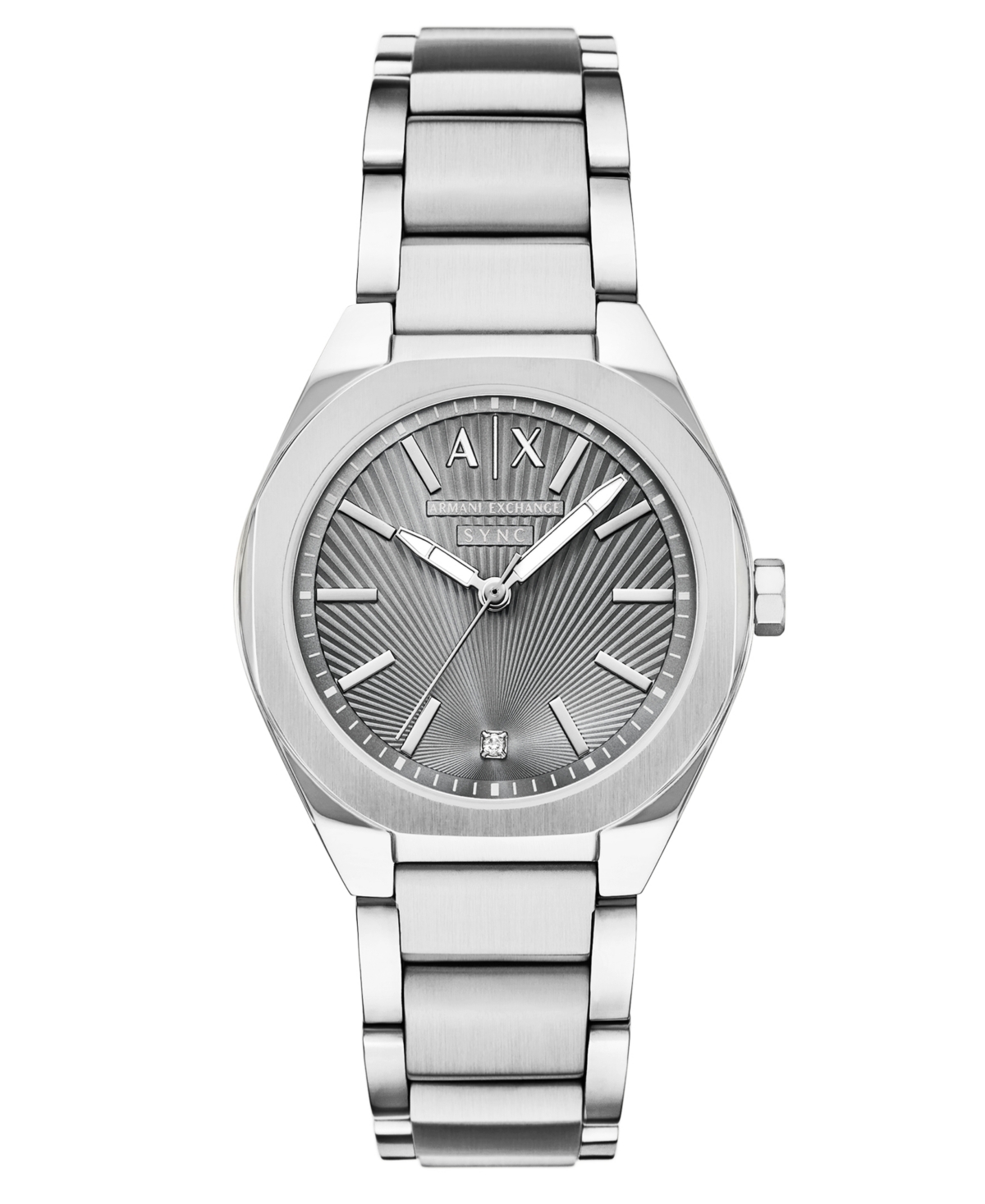 Armani Exchange Women's Sync Quartz Silver Stainless Steel Watch 36mm