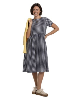 Women's Perla Gingham Midi Dress