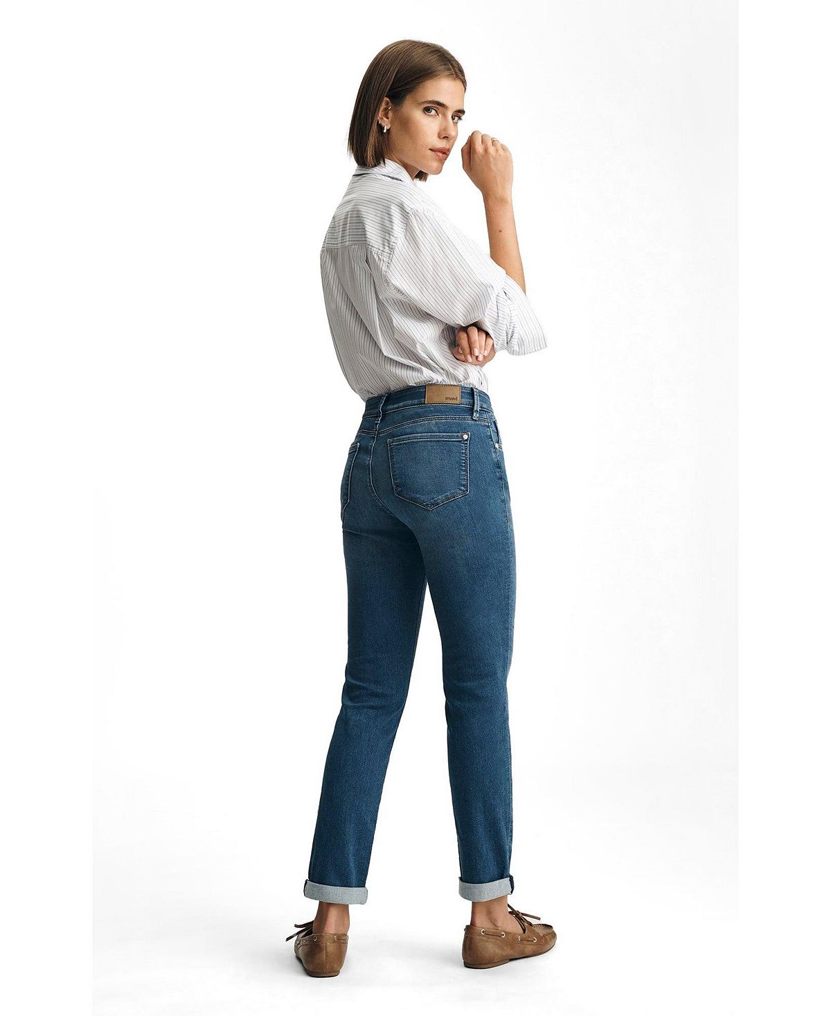 Mavi Jeans Women's Emma Mid Rise Slim Boyfriend Jeans view 2 — MAYCSS fashion products