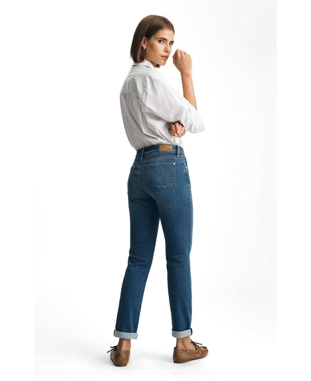 Mavi Jeans Women's Emma Mid Rise Slim Boyfriend