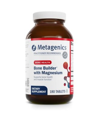 Bone Builder with Magnesium For Comprehensive Bone Strength and Wellness with Calcium, Vitamin D and Chelated Magnesium for 180 Tablets