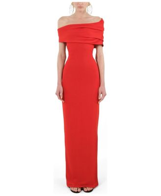 Women's Asymmetric Strapless Maxi Dress