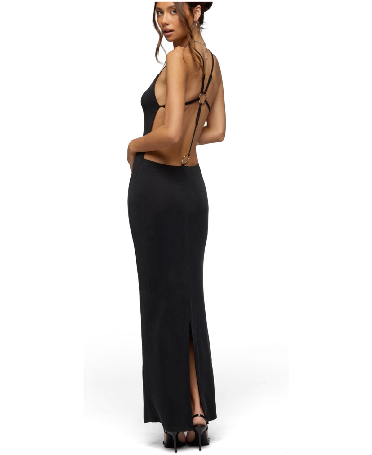 Edikted Women's Zhuri Ring Backless Maxi Dress