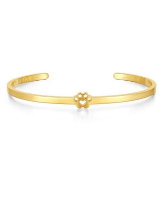 Pawprint Cuff - I Have Pawprints On My Heart Bracelet