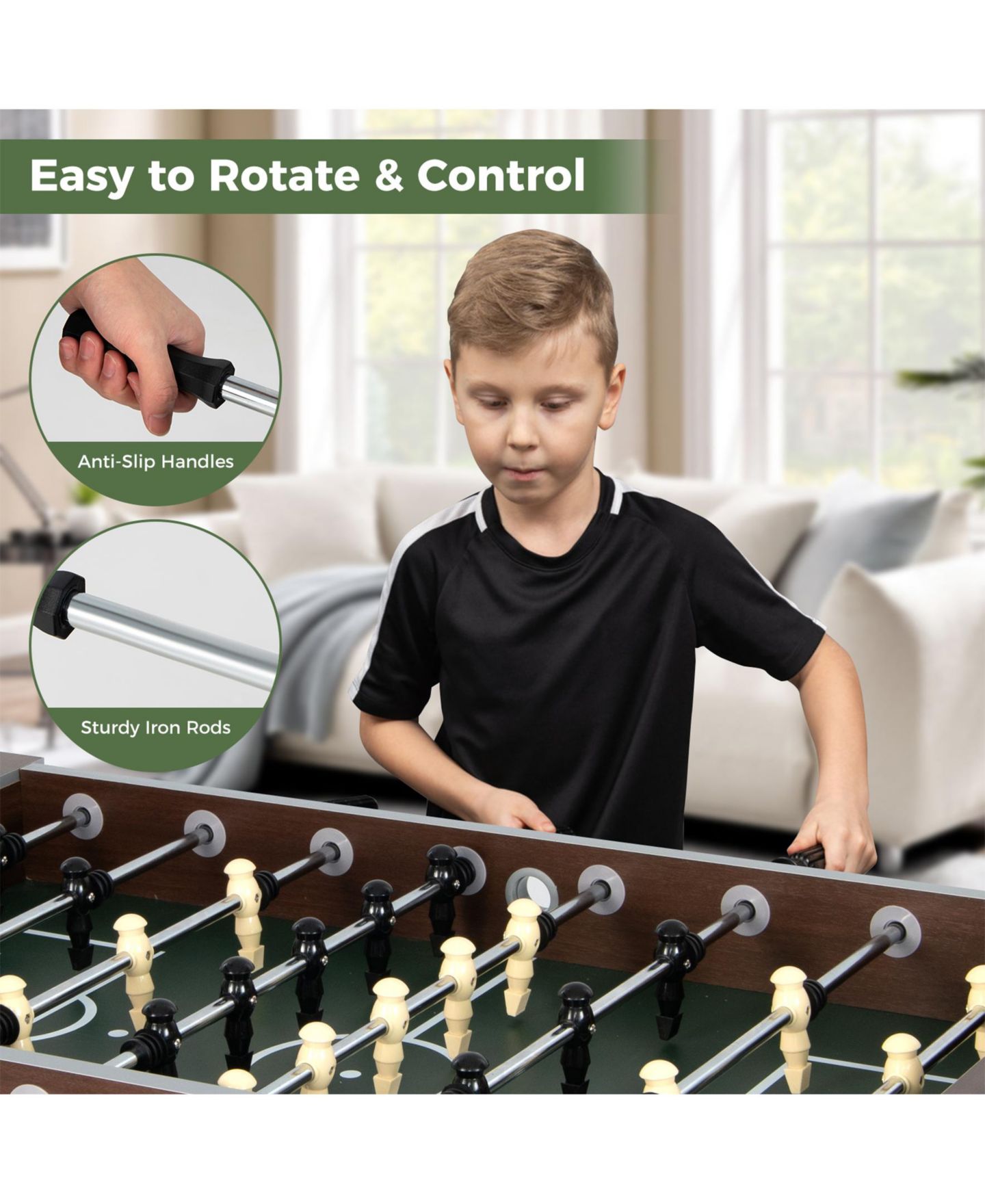 Детская игрушка SUGIFT 54 Inch Indoor Competition Game Soccer Table, цвет: Коричневый — фото 7