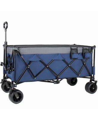  51-inch Heavy-Duty Foldable Utility Wagon 480lbs Capacity